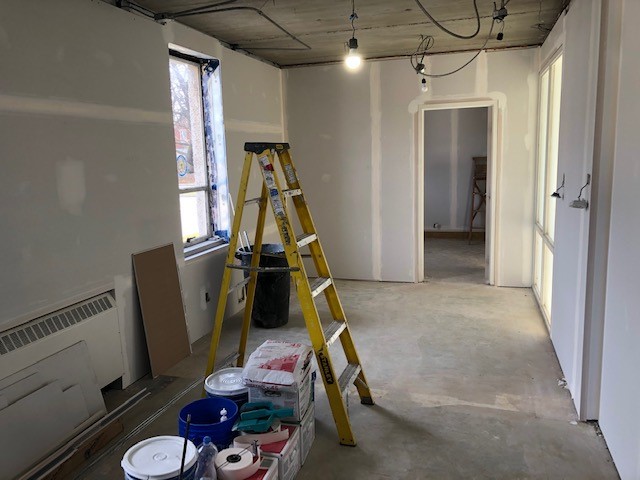 Drywall in Bugbee\'s Office